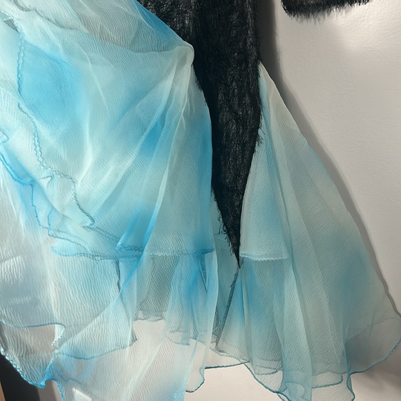 Dance Dress Crew Neck Tulle Skirt Long Sleeve size S-M - Picture 12 of 13